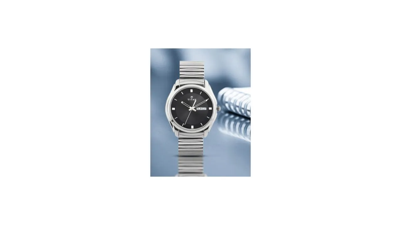 Titan Men Black Dial Watch