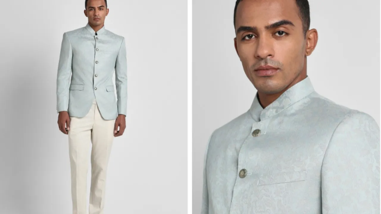 Peter England Single-Breasted Slim-Fit Two-Piece Formal Suit