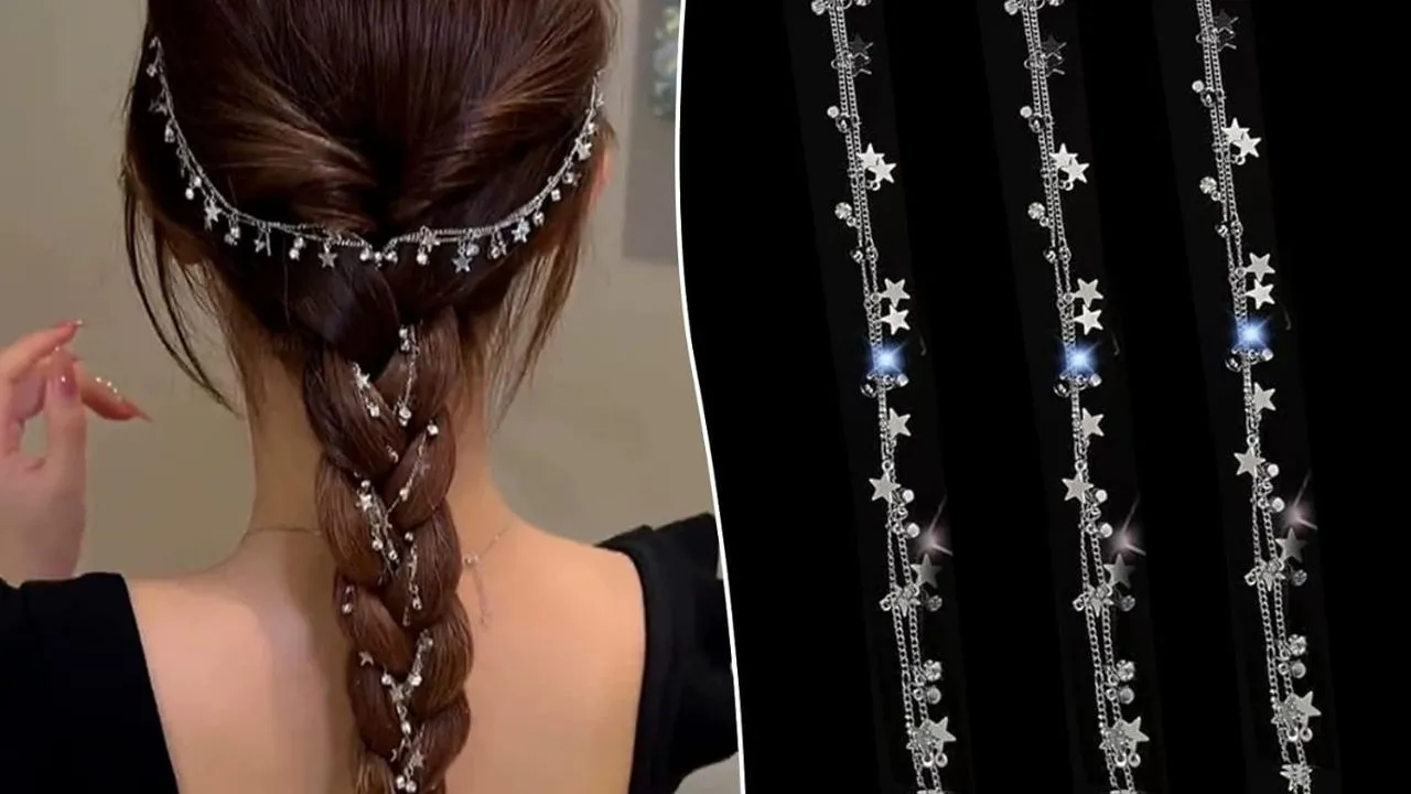 long coin chain hair accessories