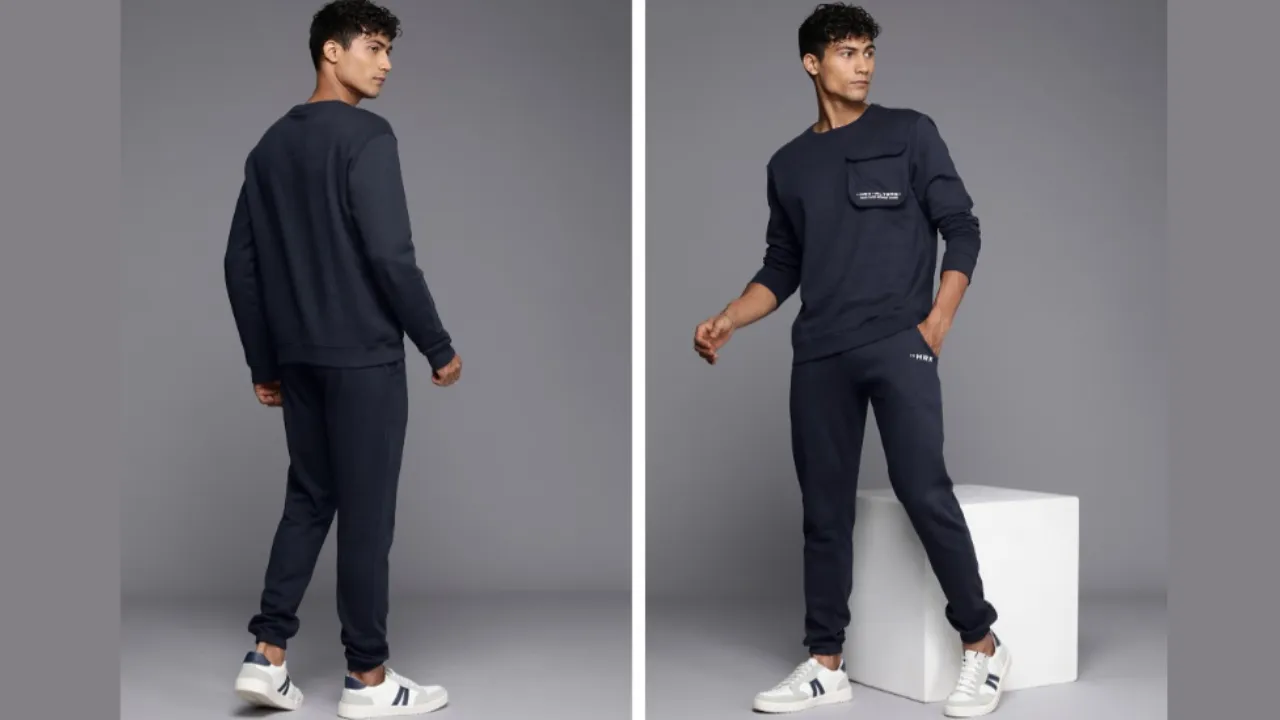 HRX Men Typography Printed Lifestyle Co-Ords