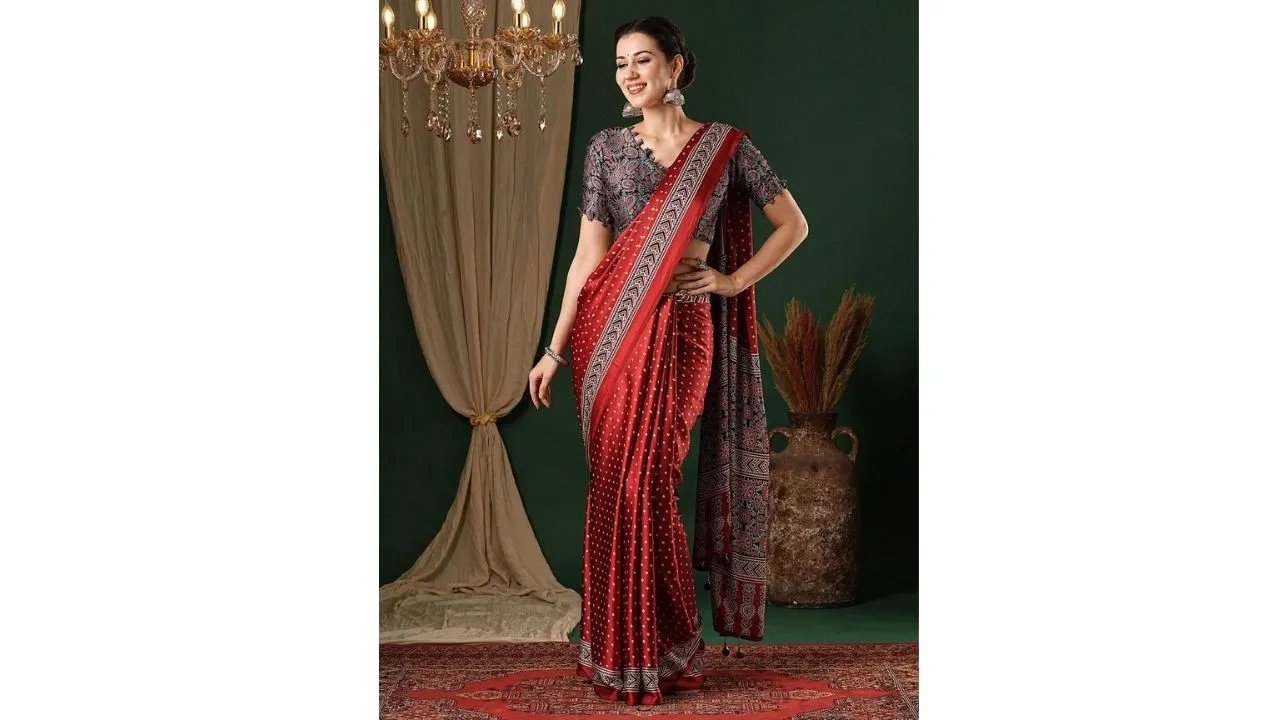Jaipuri Bandhani Saree