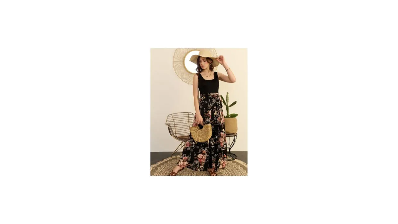 Berrylush Printed Basic Jumpsuit