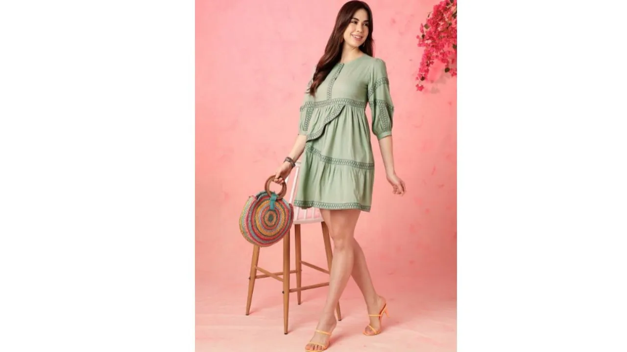 A-Line Ethnic Dress