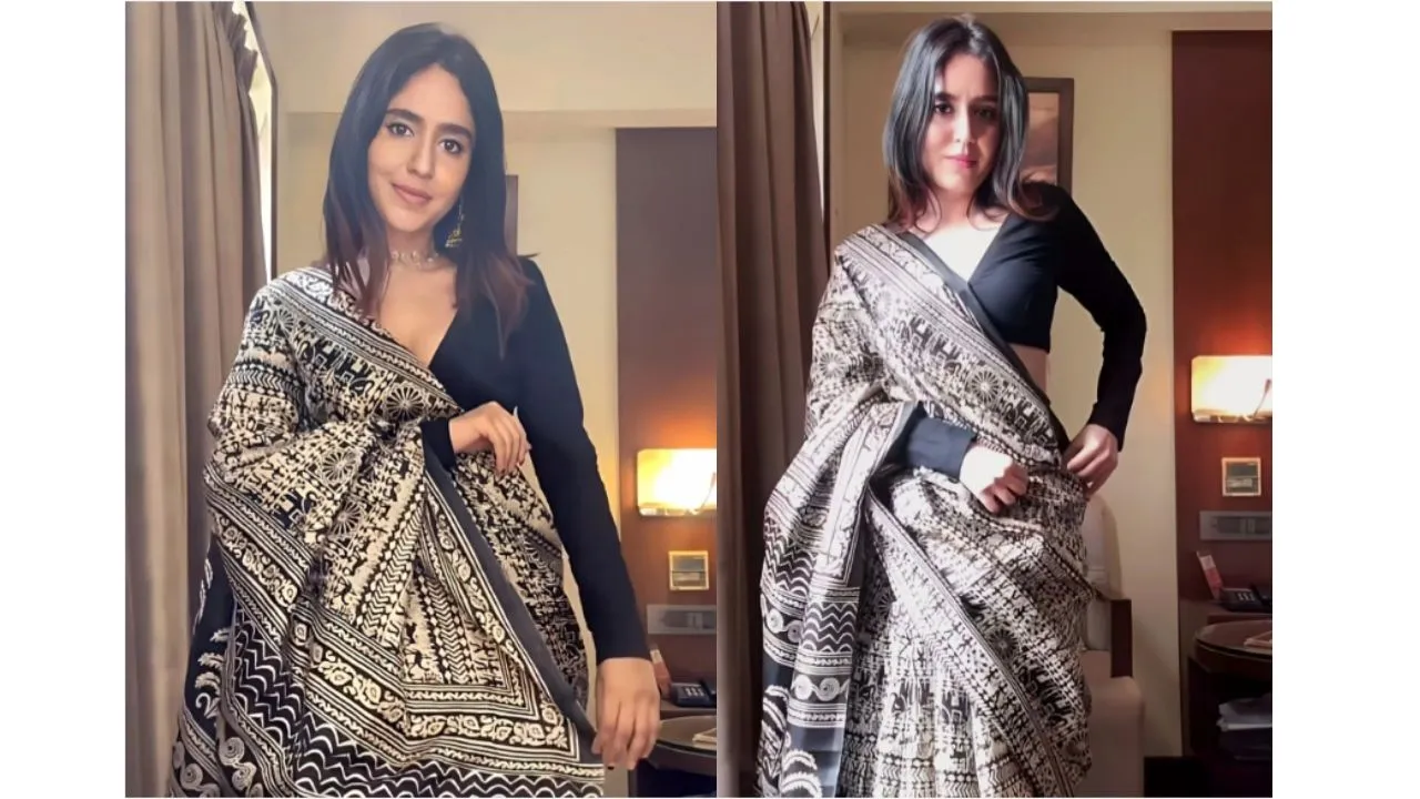 KALINI Kalamkari Printed Block Print Saree