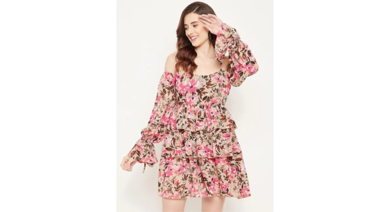 Layered Georgette Dress