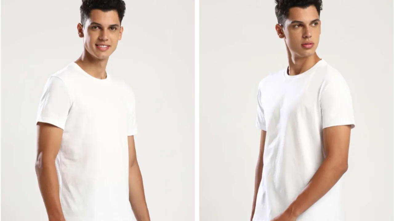THE DAILY OUTFITS Men White Casual T-shirt