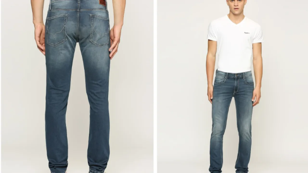 Pepe Jeans Men Blue Slim Fit Heavy Fade Stretchable Jeans