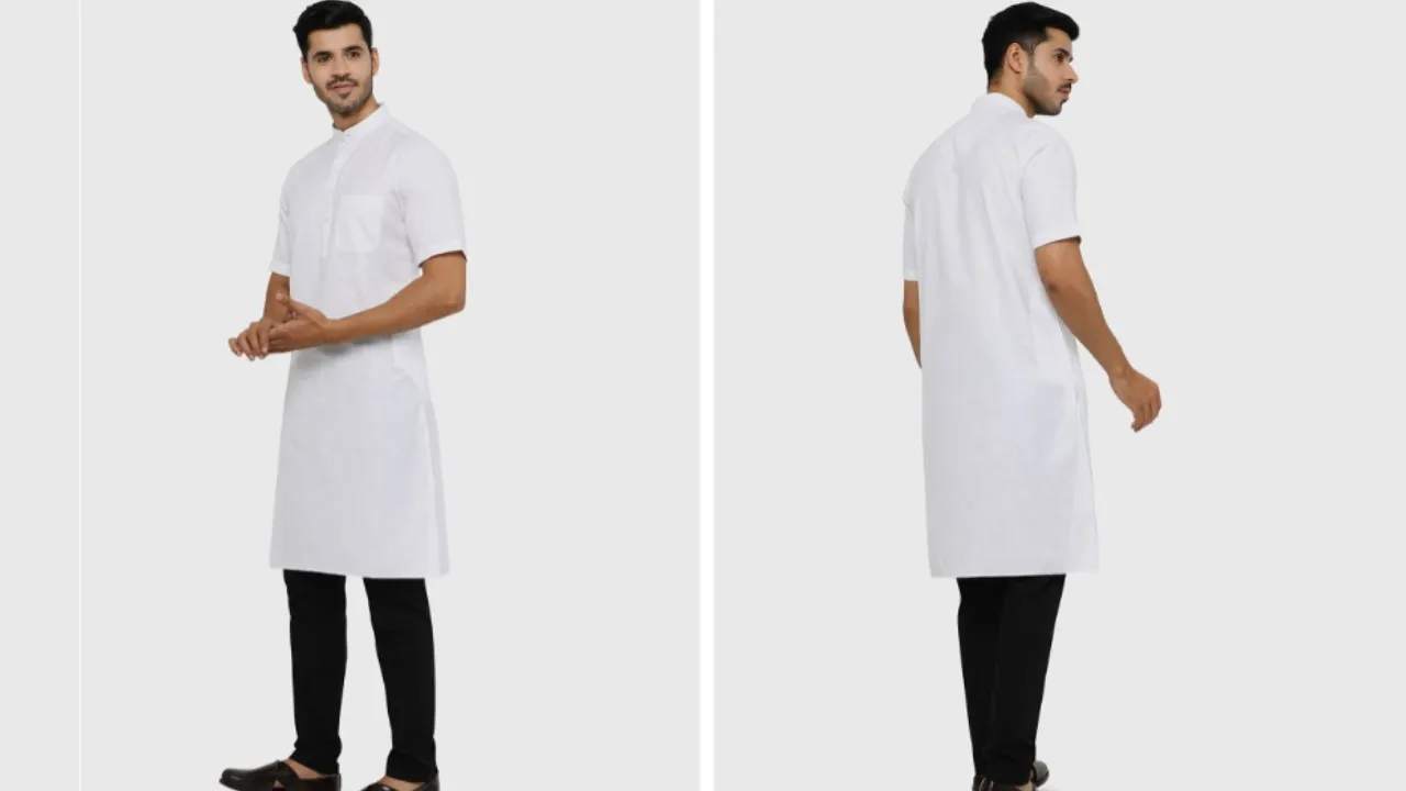 Modi Kurta Men White Cotton Kurtas