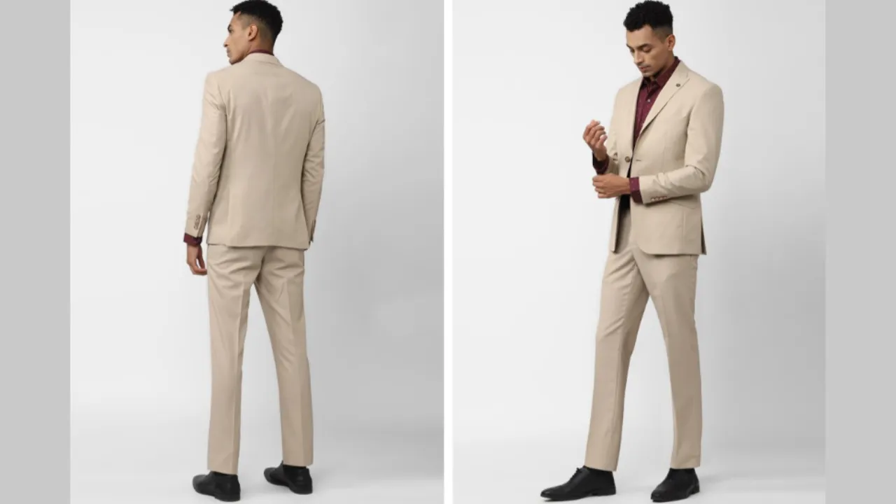 Peter England Elite Single-Breasted Slim Fit Two Piece Suit