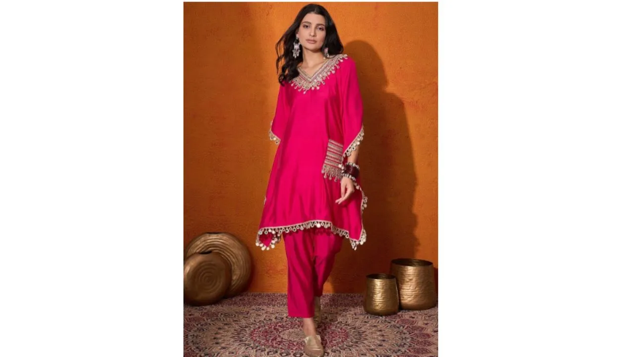 Mirror work Kaftan