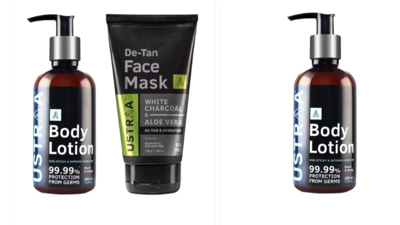 Ustraa Mens Combo of Body Lotion, 200ml & Face Mask