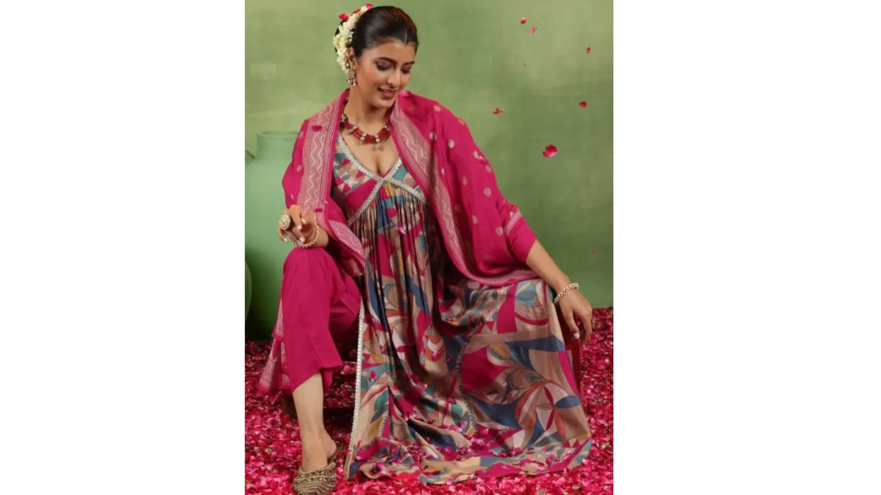 V-Neck Straight Kurta