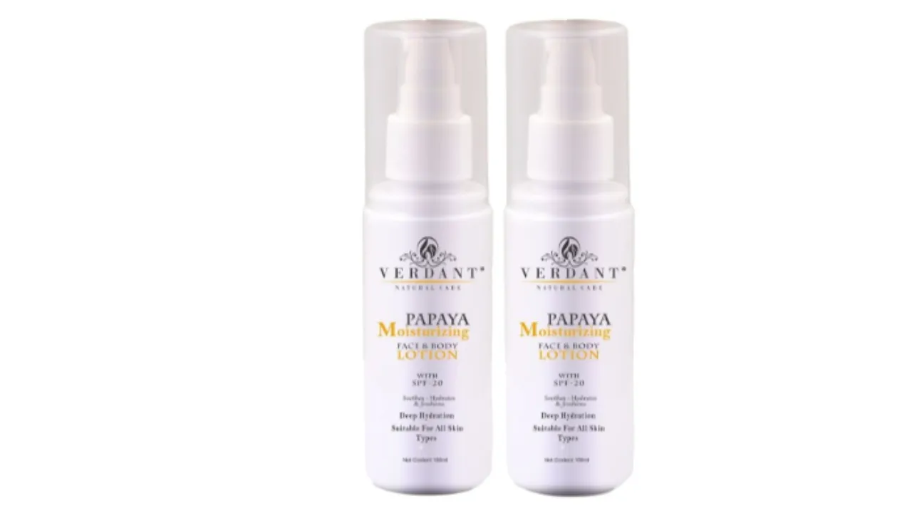 Verdant Natural Care Set Of 2 SPF 20 Moisturising Papaya Body Lotions-100ml Each