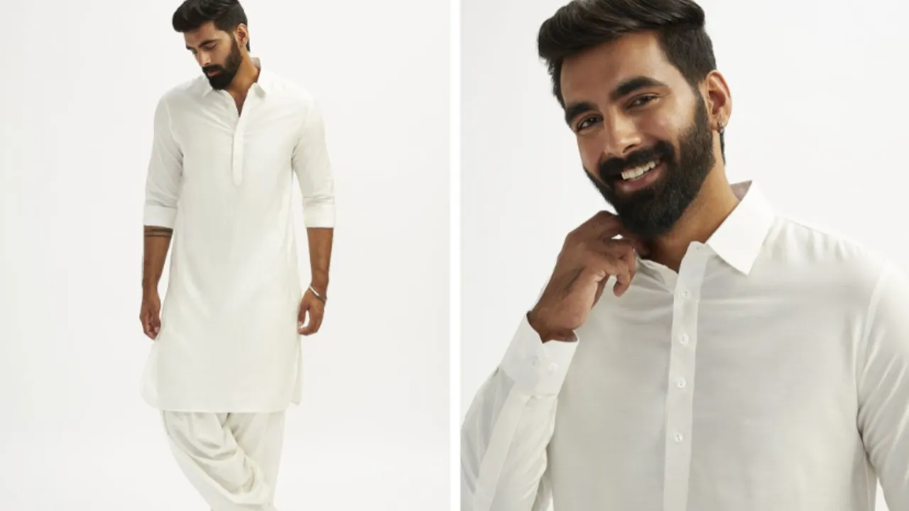 VASTRAMAY Men Regular Kurta with Patiala