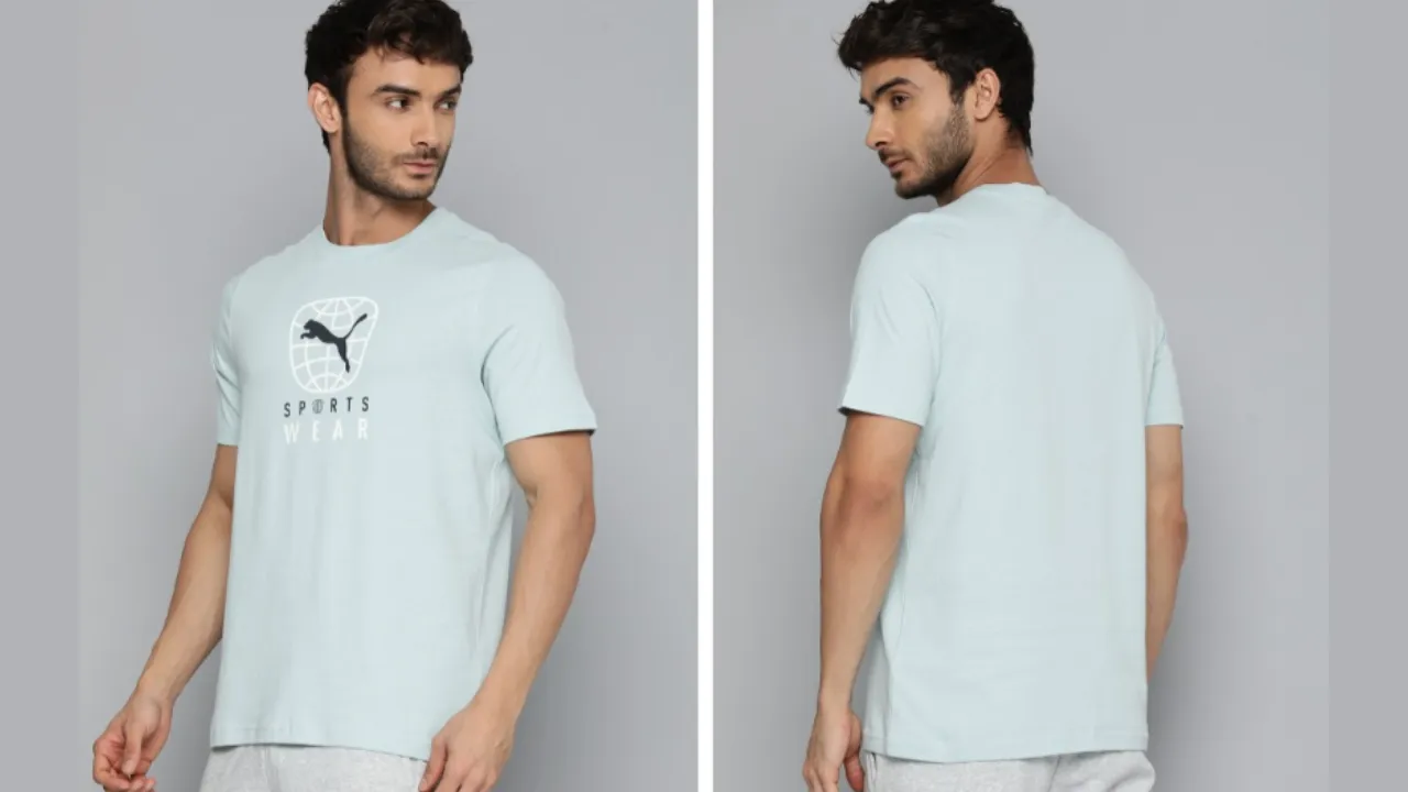 Puma BETTER SPORTSWEAR Brand Logo Printed Pure Cotton T-shirt