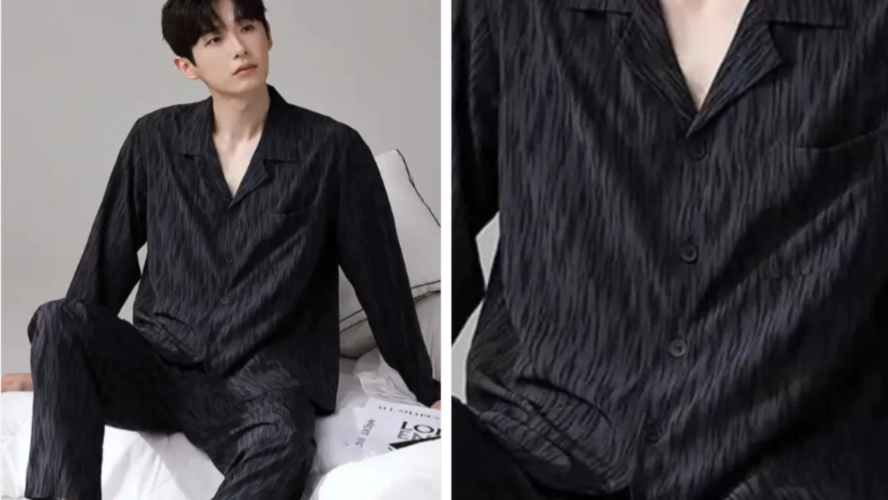 StyleCast Black Abstract Printed Shirt & Trousers Night Suits