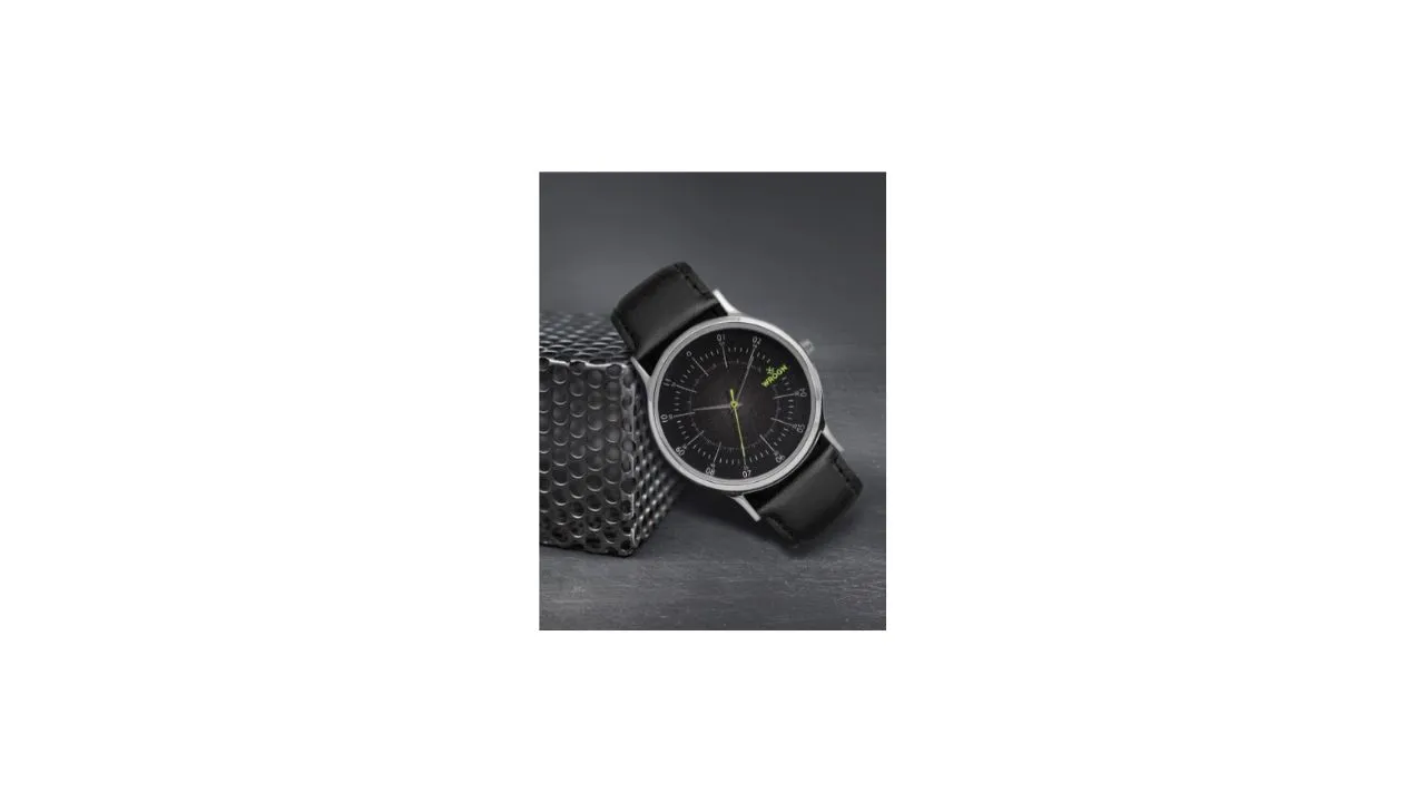 WROGN Men Charcoal Black Analogue Watch