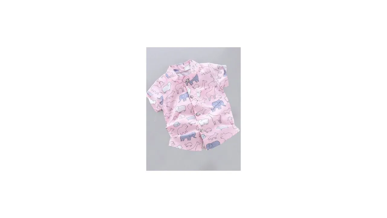 DANGAR Unisex Kids Premium Opaque Printed Casual Shirt