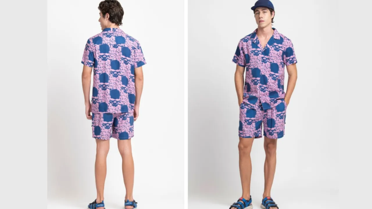 KISSOSS Men Printed Night suit