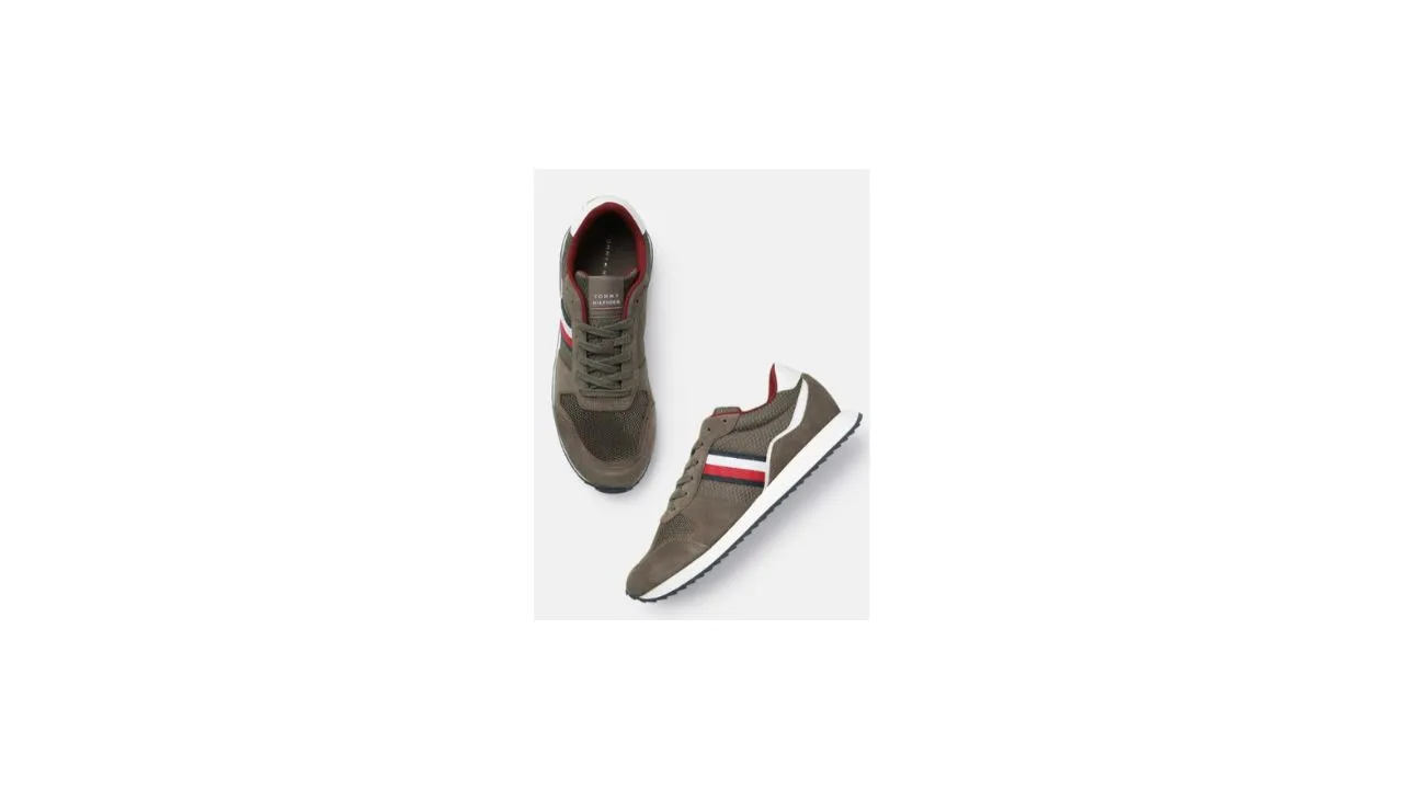 Tommy Hilfiger Men Textured Regular Sneakers