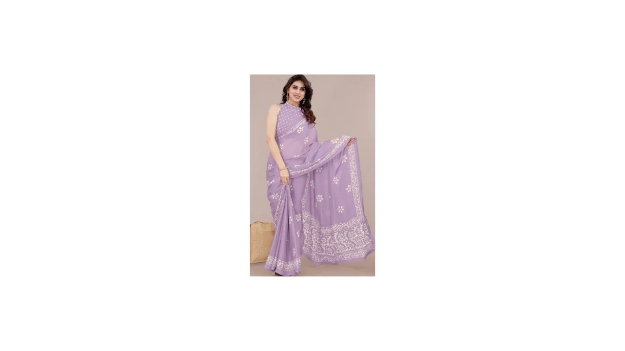 KALINI Batik Block Print Saree