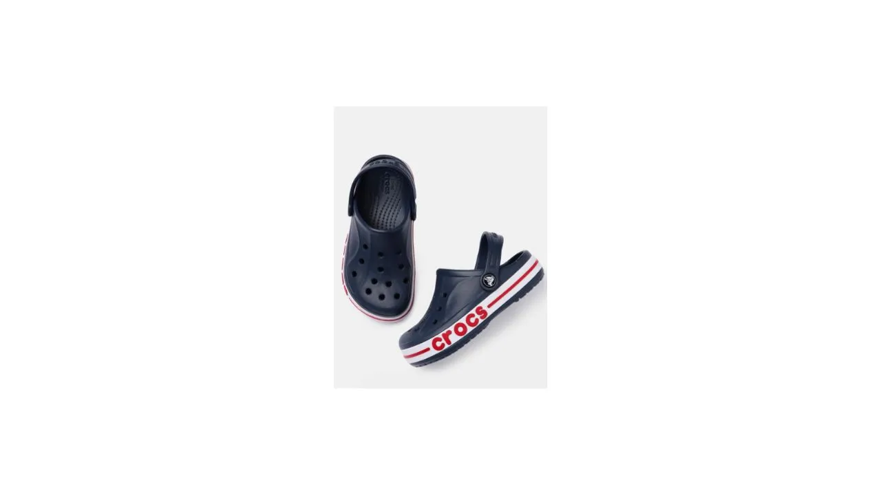 Crocs Kids Navy Blue Bayaband Solid Clogs
