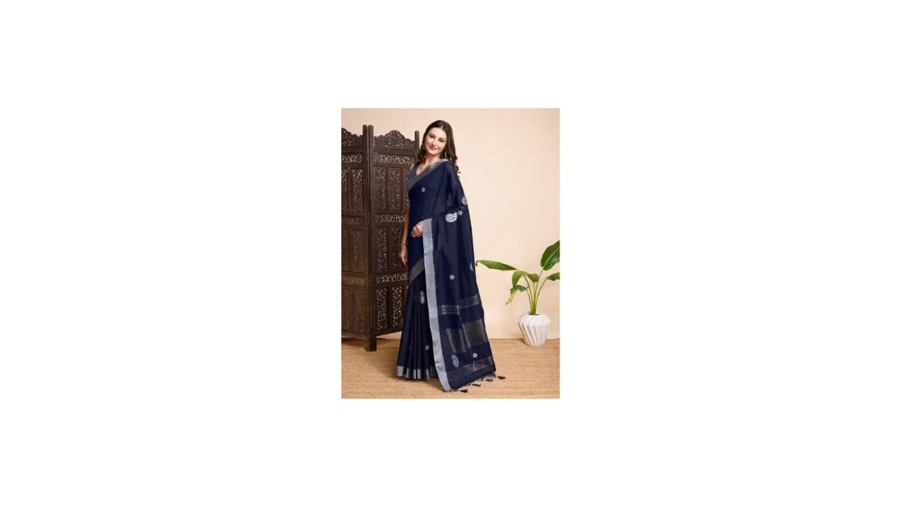 Mitera Floral Zari Saree
