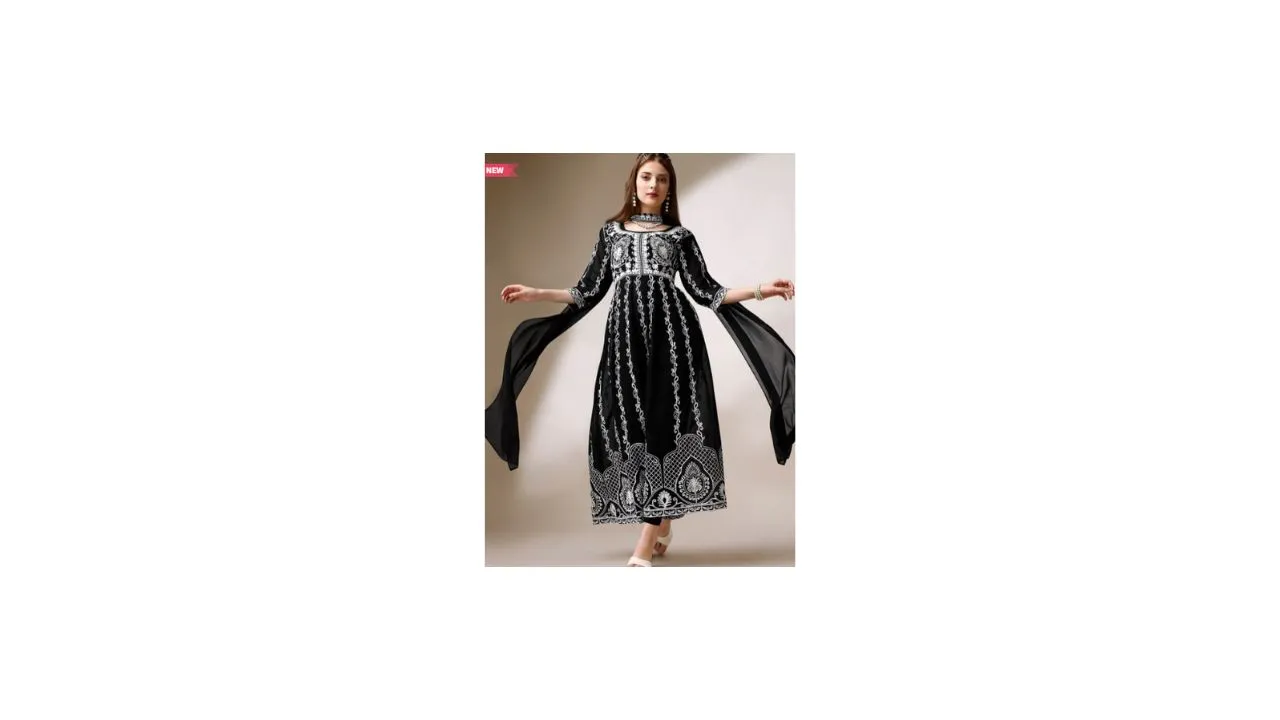 Shree Ramkrishna Fab Anarkali Kurta With Dupatta