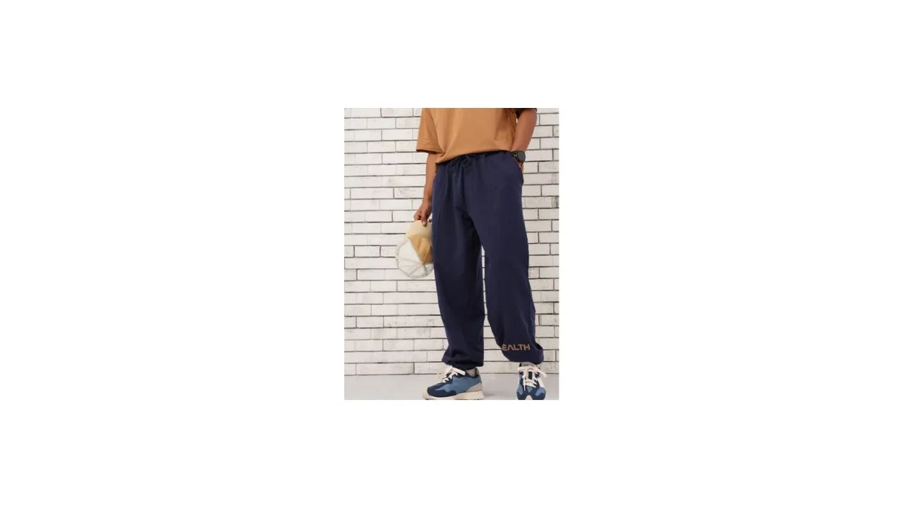 Kook N Keech Men Urban Cool Printed Cotton Terry Baggy Fit Joggers