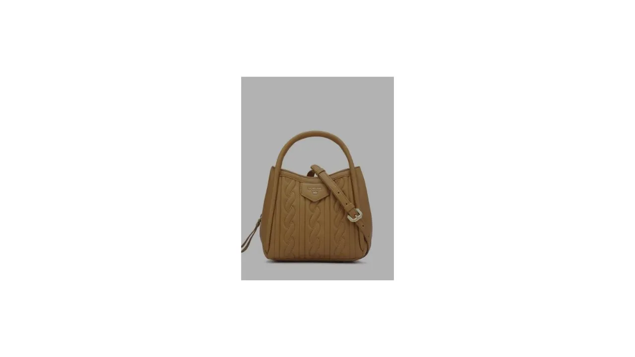 Da Milano Textured Leather Structured Satchel