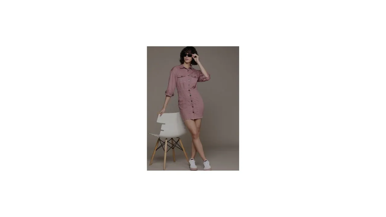 Roadster Denim Shirt Mini Dress