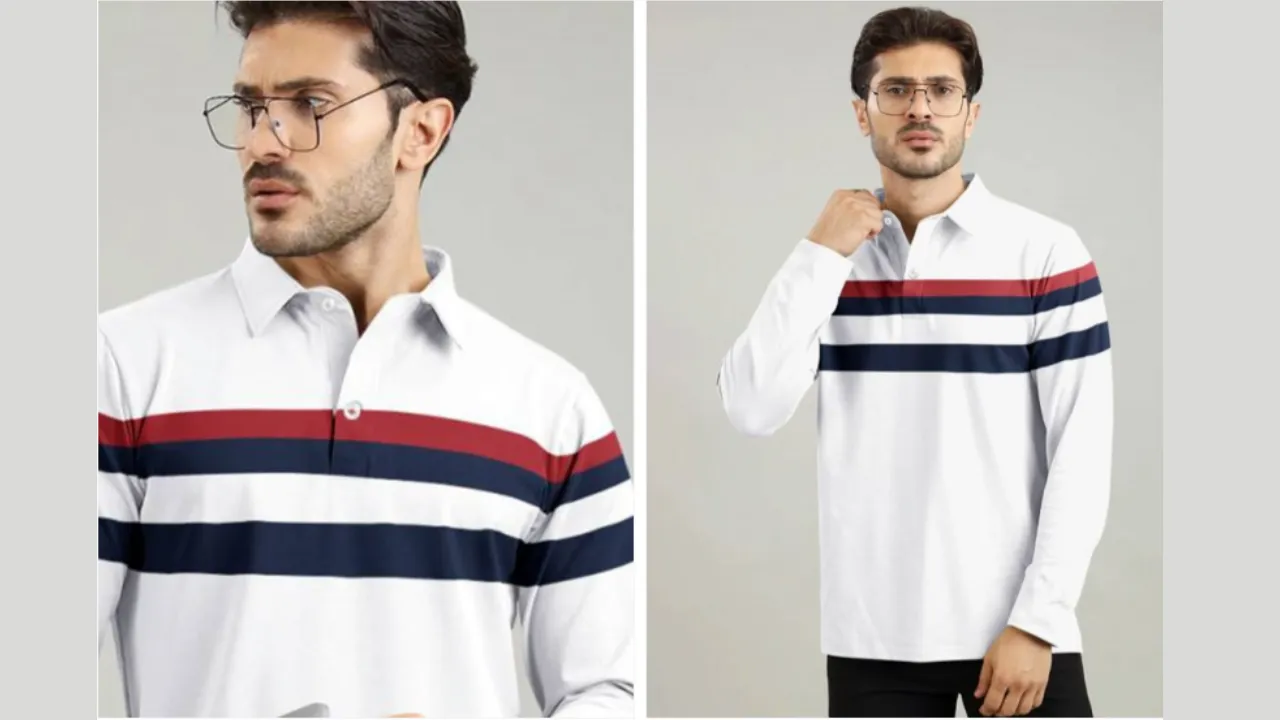 AUSK Striped Full Sleeve Polo Tshirt