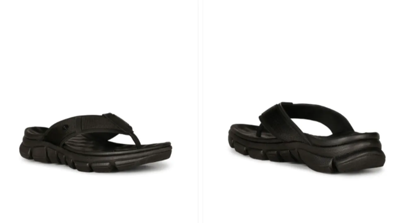 Bata comfit Men Textured Thong Flip-Flops