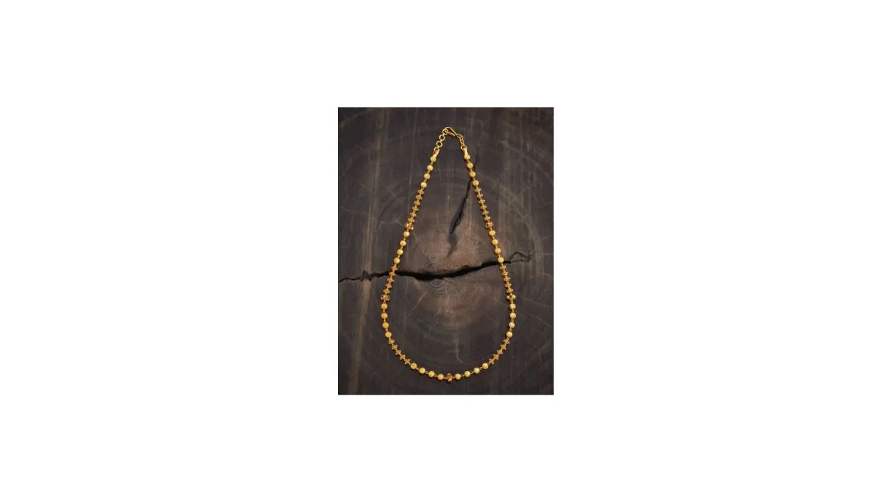 Kushal's Fashion Jewellery Gold-Plated Beaded Chain