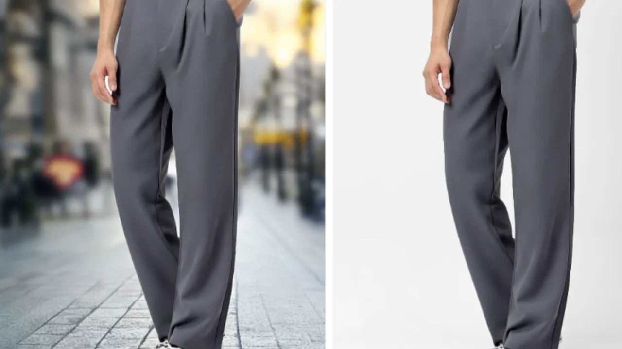 Urbano Fashion Men Grey Loose Baggy Fit Solid Korean Trousers Stretchable
