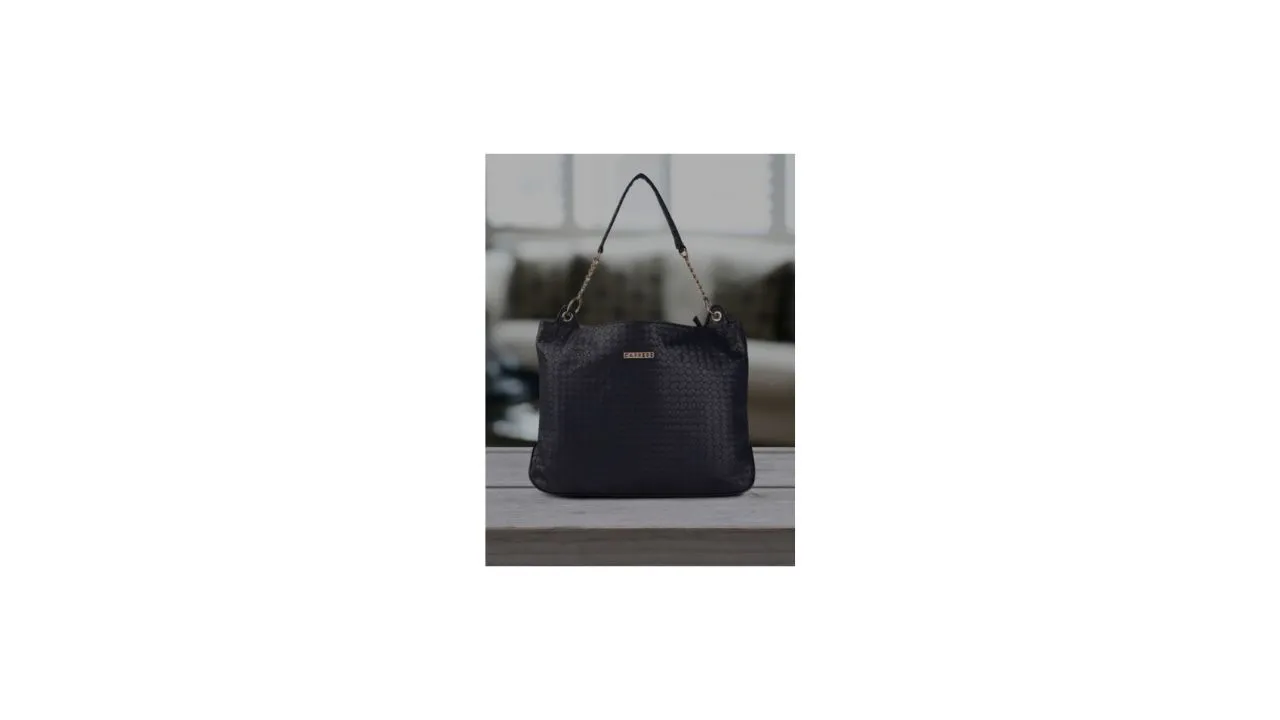 Caprese Blue Textured Hobo Bag