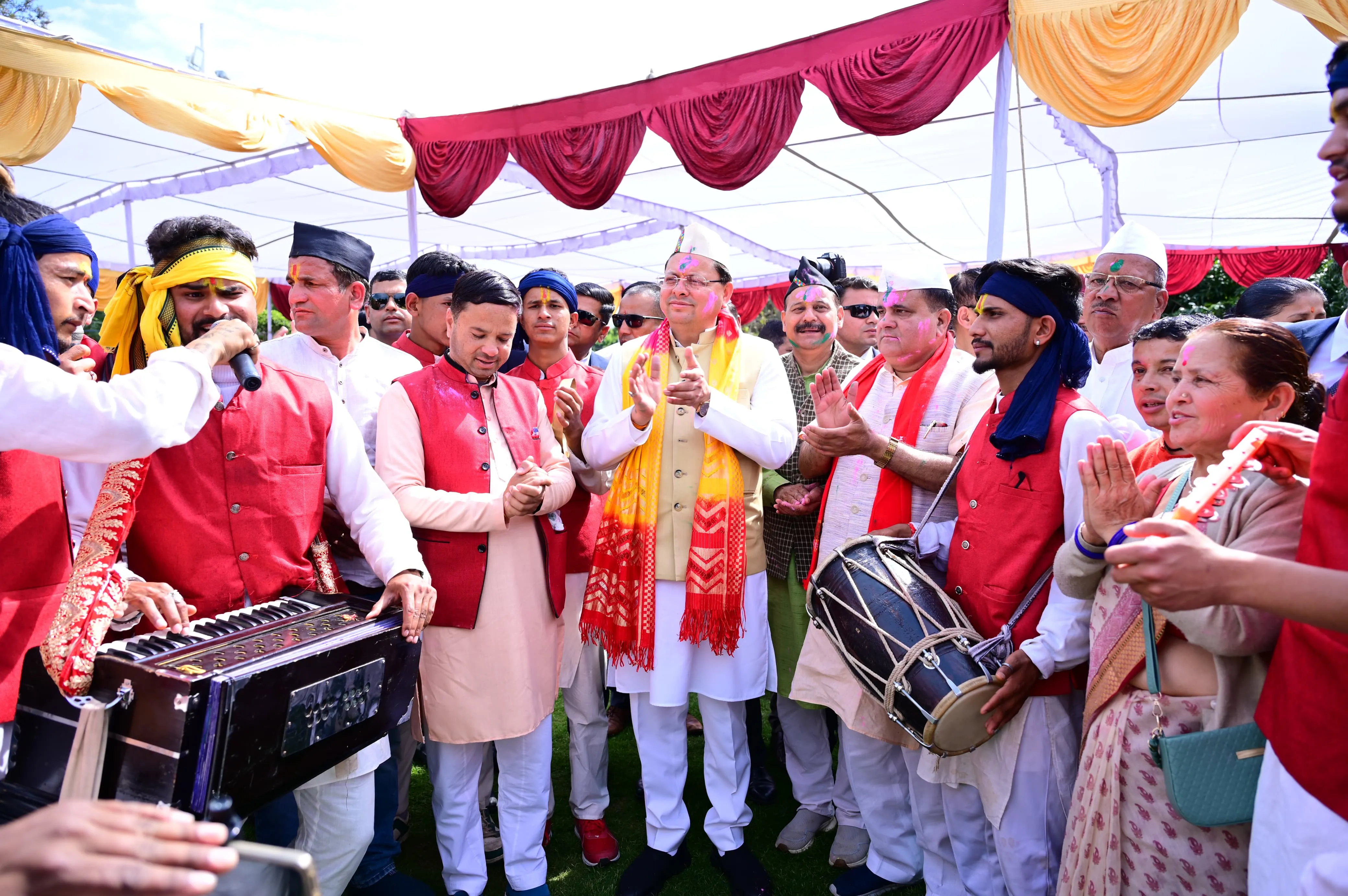 cm dhami holi festival