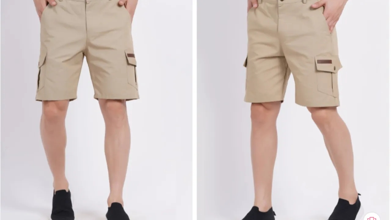 BAESD Men High-Rise Dri Fit Cargo Chinos Shorts
