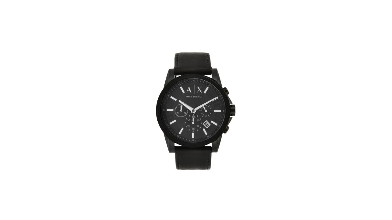 Armani Exchange Men Black Dial Chronograph Watch