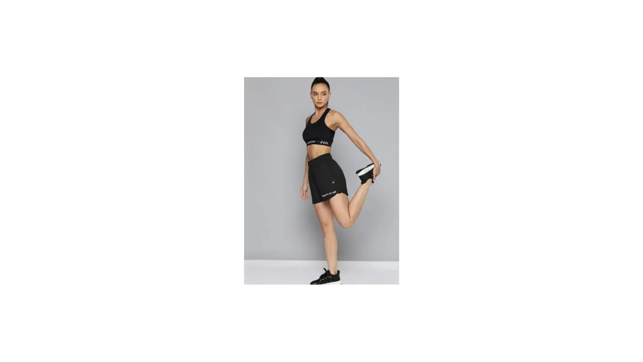 HRX by Hrithik Roshan Rapid-Dry Solid Training Shorts