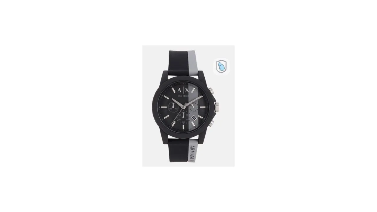 Armani Exchange Men Black Analogue Watch
