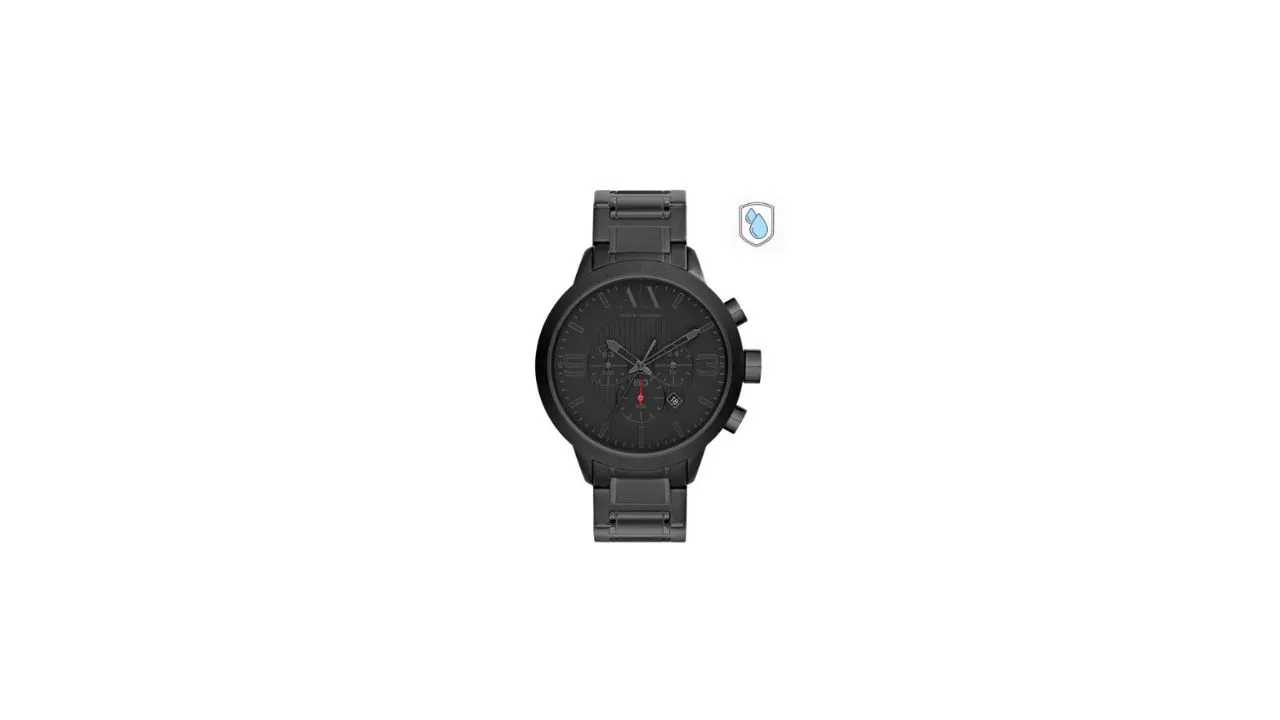 Armani Exchange Men Black Analogue Dial Watch