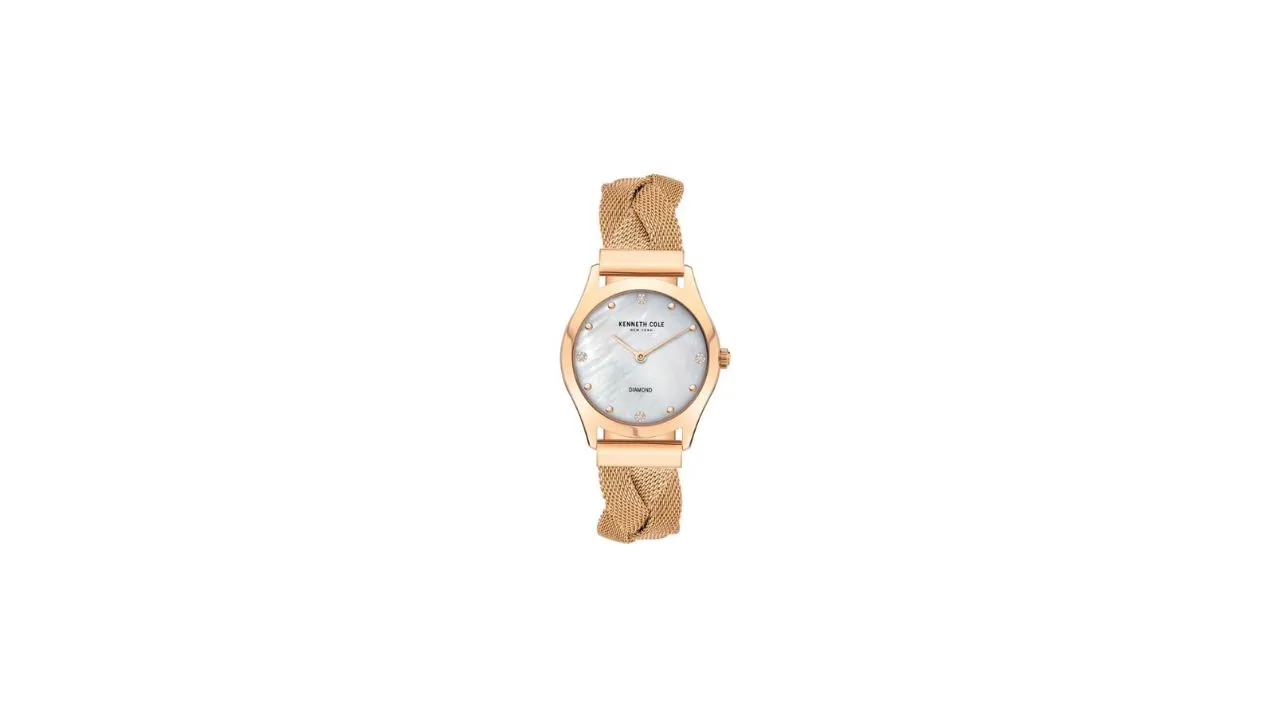Kenneth Cole Women Braided Straps Analogue Watch