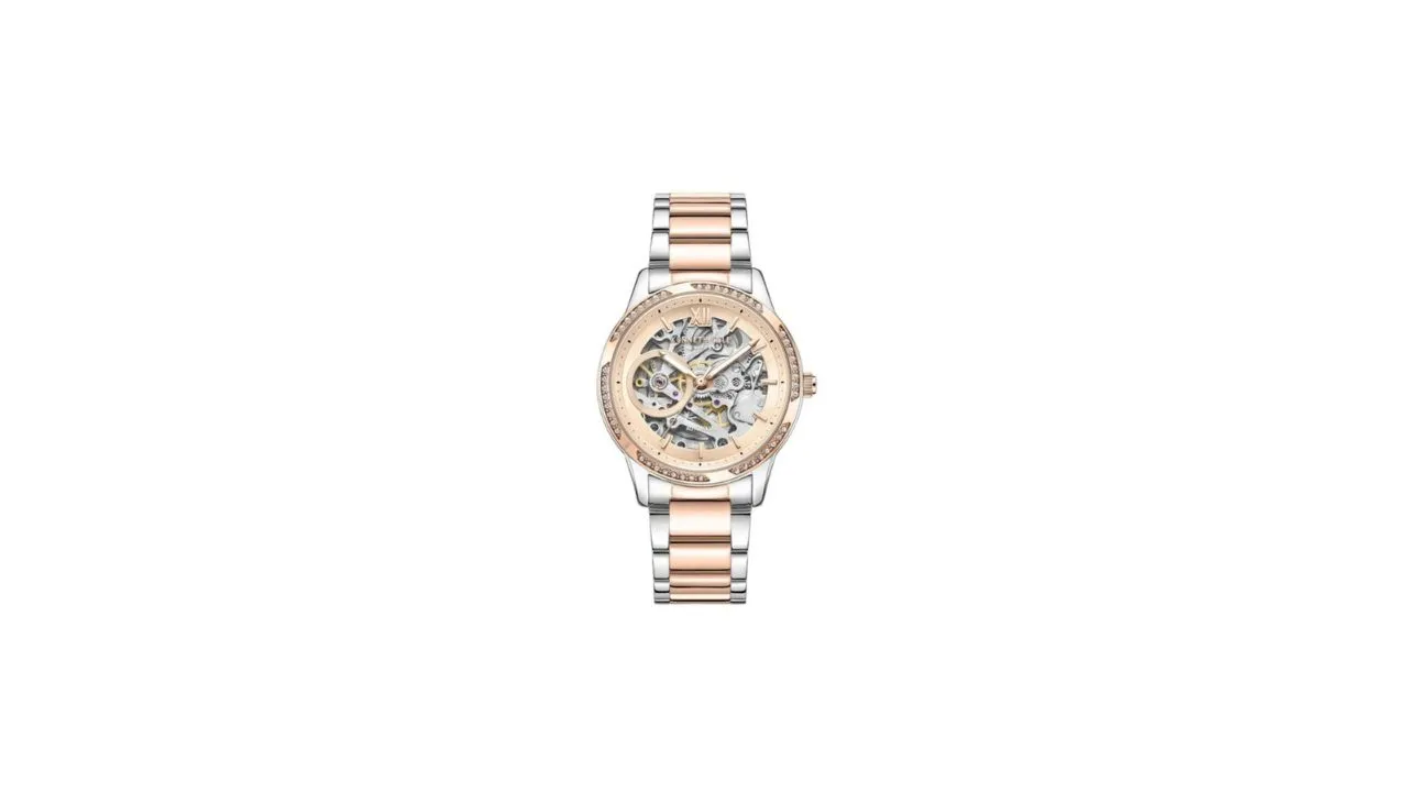 Kenneth Cole Women Skeleton Dial Analogue Watch 