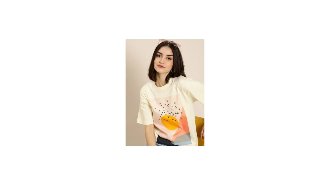 DILLINGER Printed Cotton Oversized Pure Cotton T-shirt