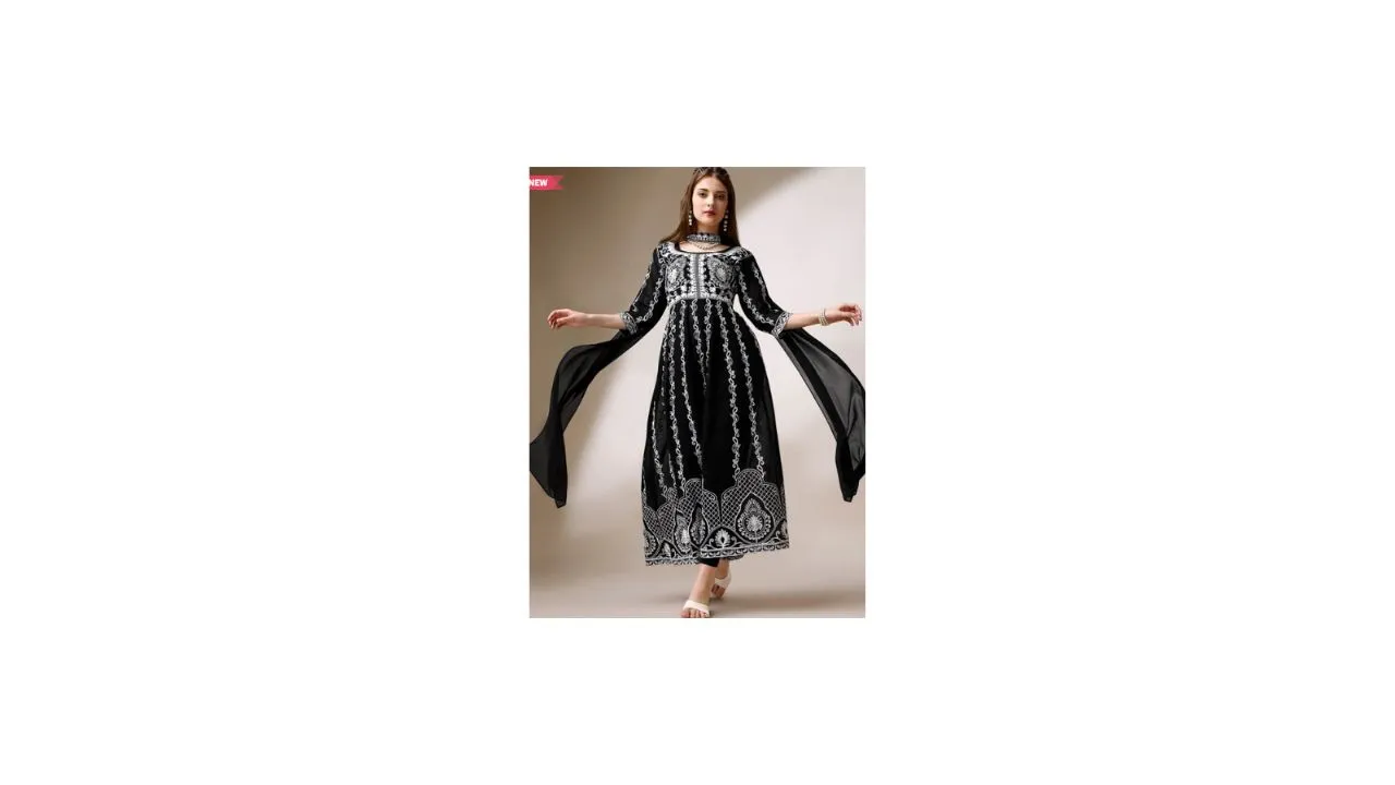 Shree Ramkrishna Fab Anarkali Kurta With Dupatta