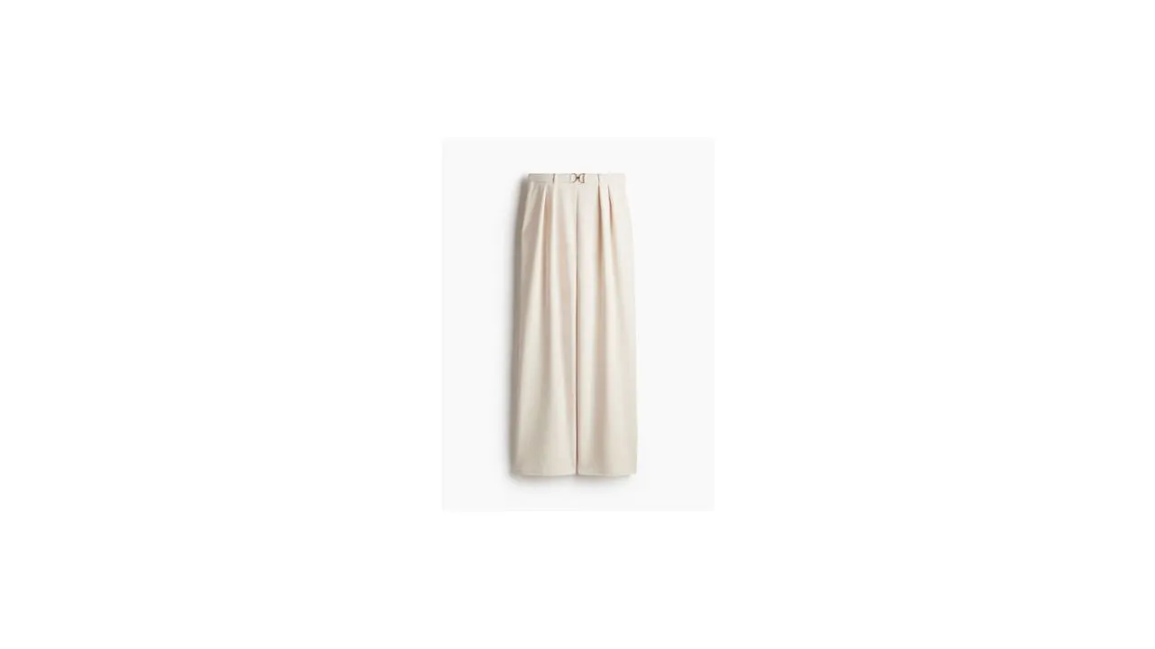 H&M Buckle-Detail Tailored Pants