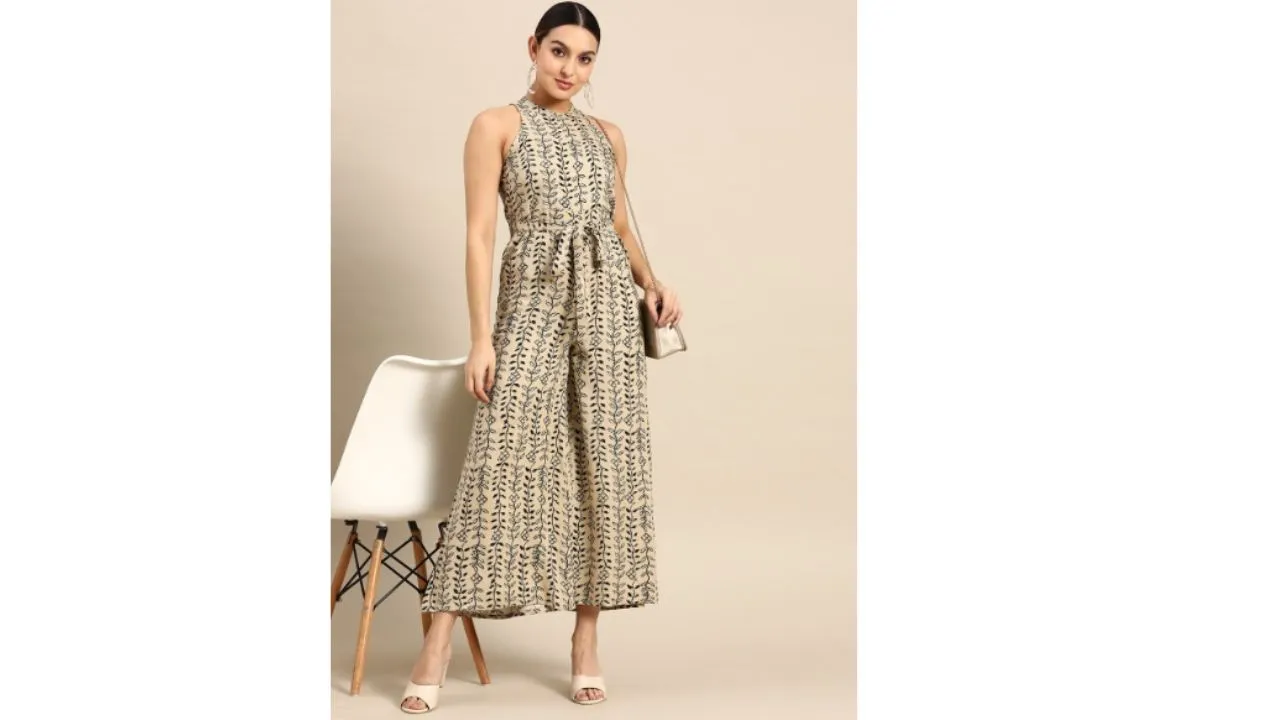 Printed Basic Jumpsuit