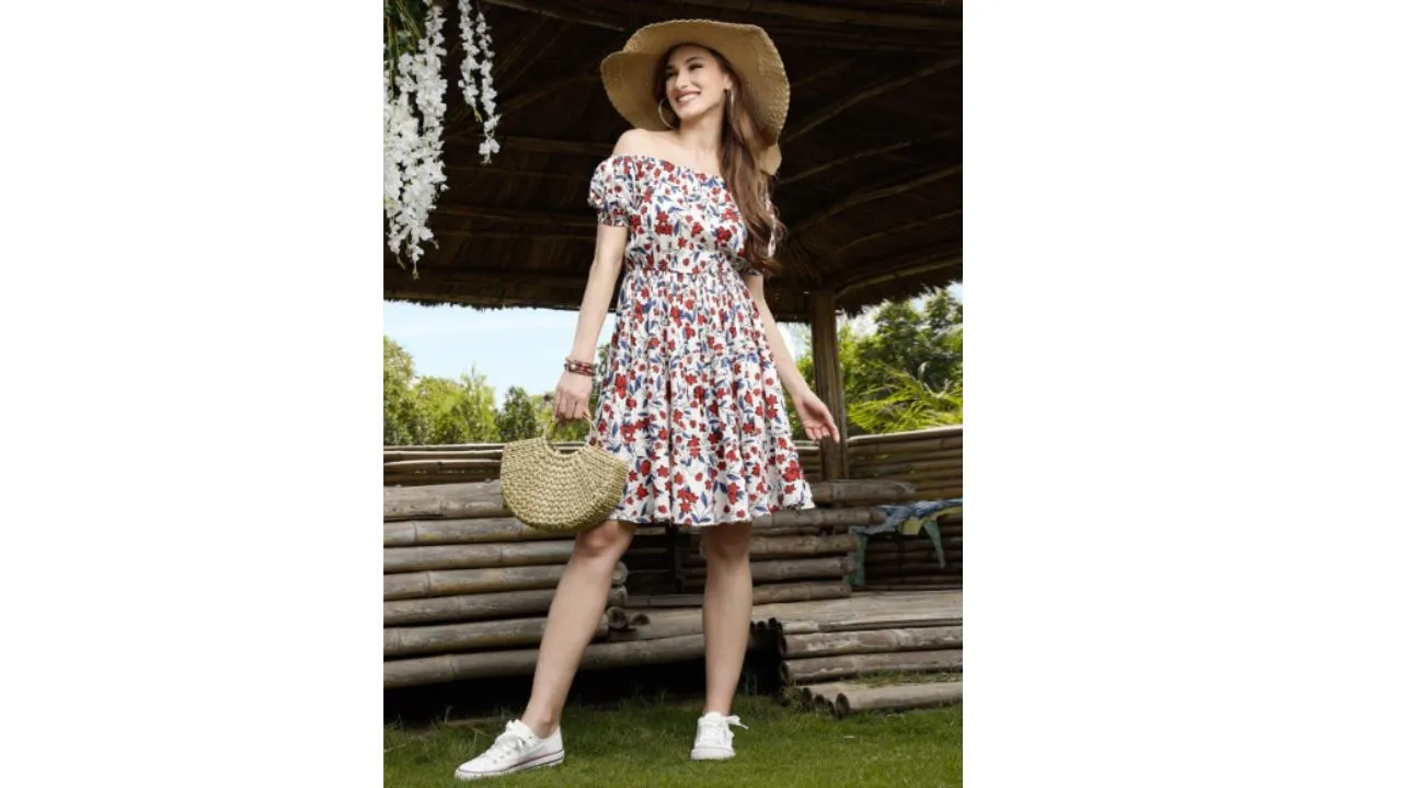 Floral Off-Shoulder Dress