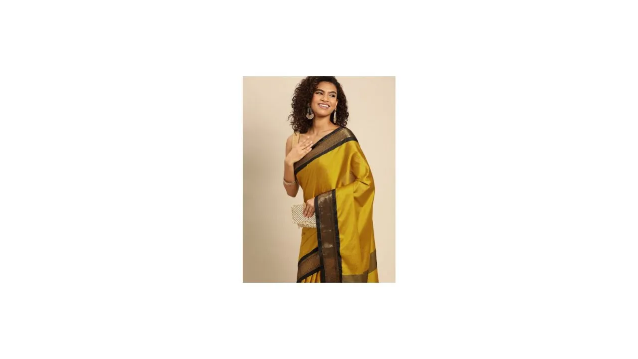 Mitera Woven Design Zari Silk Cotton Paithani Saree